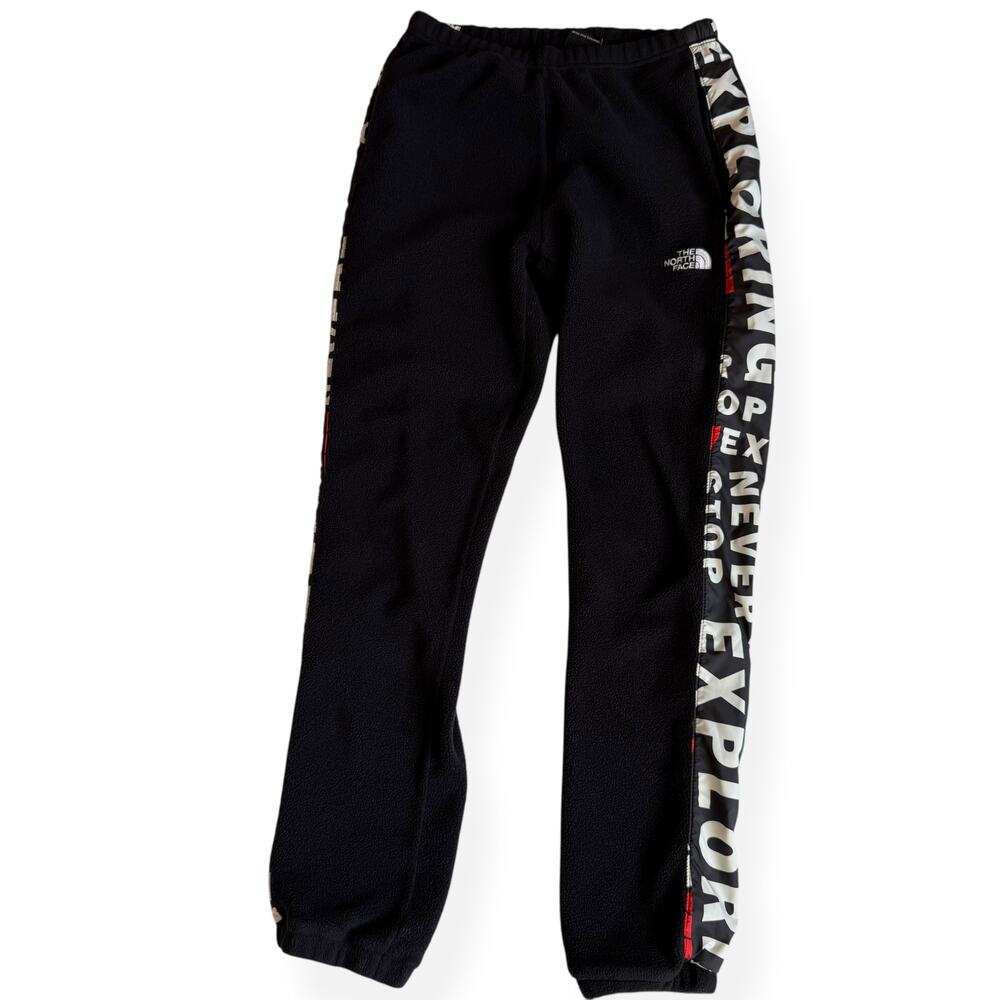 The North Face Black Fleece Pants Youth Large